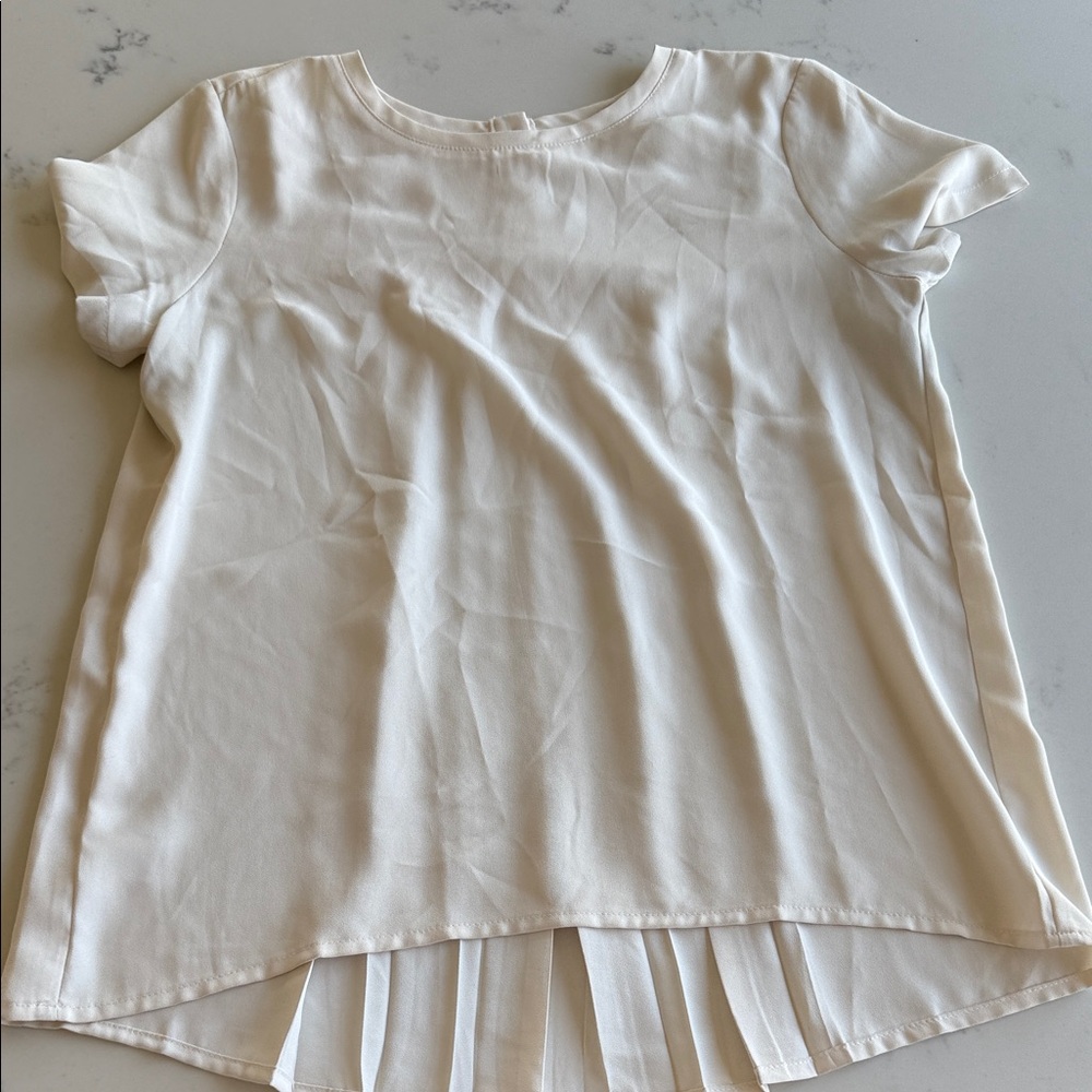 LOFT Pleated Back Blouse